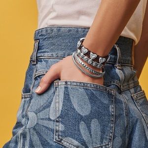 💙Brighton💙 Roped Heart Braid Bandit Bracelet with tags